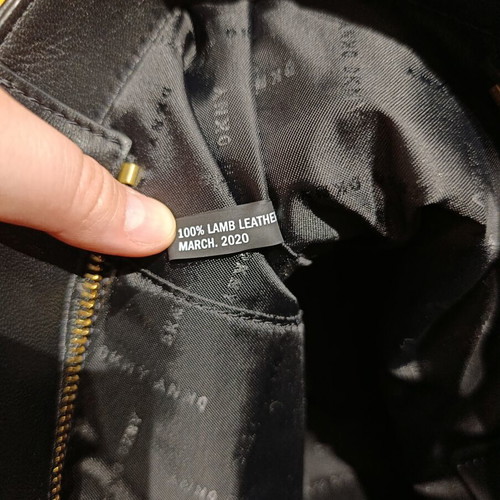 DKNY shoulder bag new, black leather with dust bag