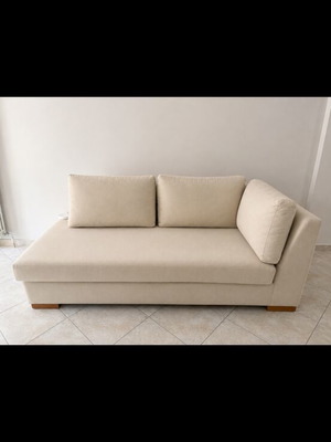 Recliner 2x1m handmade, like new, wood frame with washable cover