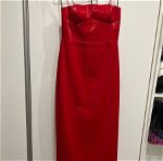 Vassia Kostara Vinyl Red Dress