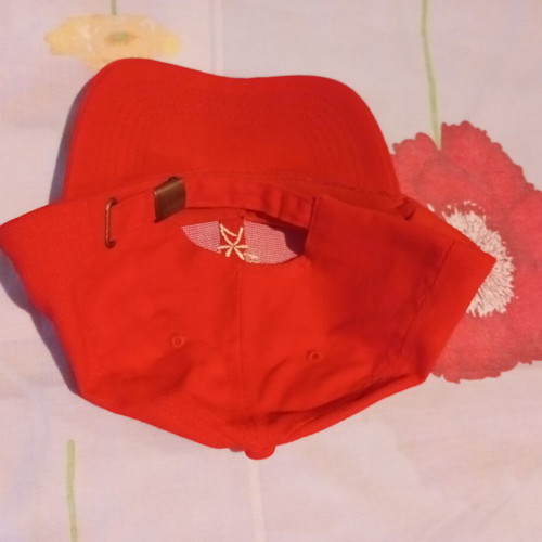 Authentic collectible jockey hat red with Olympic Academy emblem new