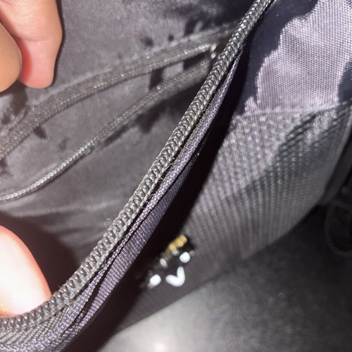 Trapstar London Crossbody Bag used, black with reflective logo