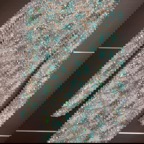 Βραδινό φόρεμα μεταχειρισμένο με πούλιες, μέγεθος medium, πολύχρωμο