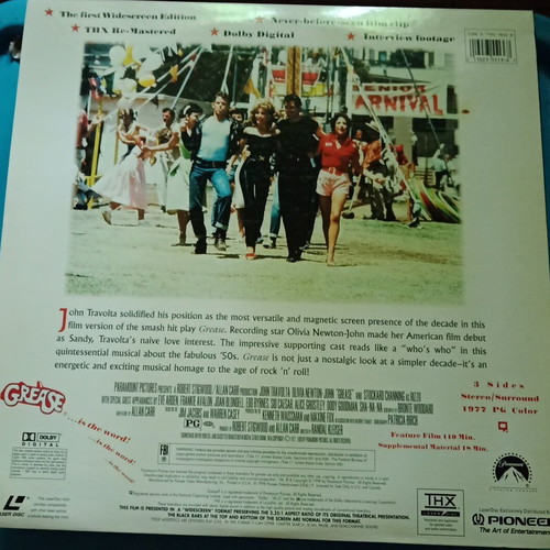 Grease LaserDisc like new