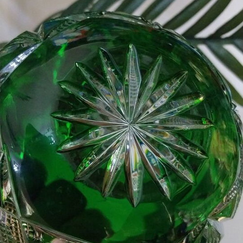 Βάζο Emerald Green Nachtmann Rom Bleikristall καινούργιο, χειροποίητο Γερμανίας 50'-60'