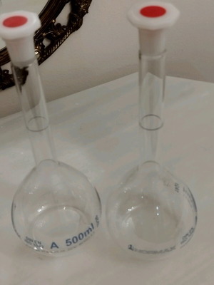 Normax chemical bottles new, set of 2, 500ml