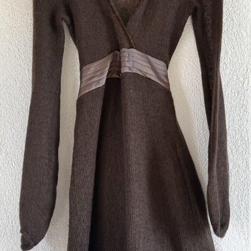 BSB Collection brown knitted midi dress