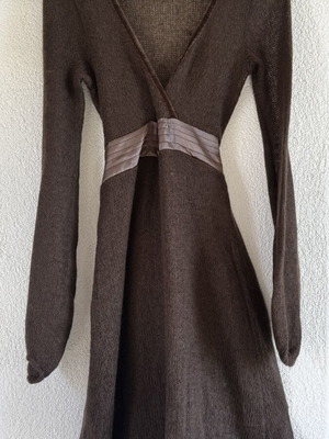 BSB Collection brown knitted midi dress