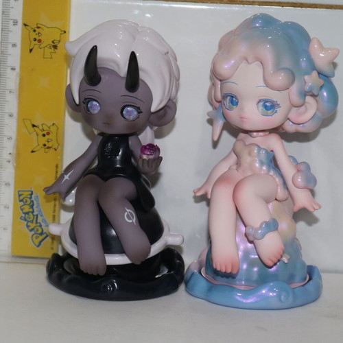 Anime toy doll figures, like new, set of two girls