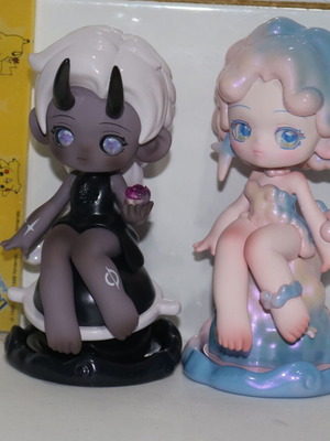 Anime toy doll figures, like new, set of two girls