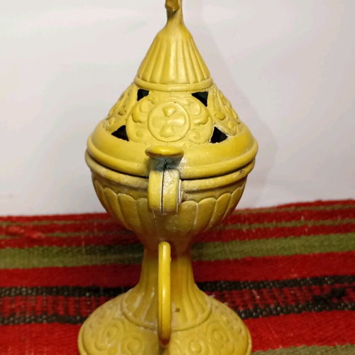 Metal incense burner used