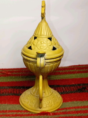 Metal incense burner used