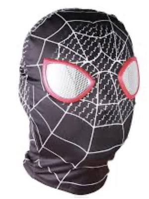 Υφασμάτινη μάσκα προσώπου Spider-Man, μαύρη με λευκό σχέδιο ιστού