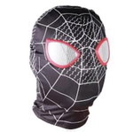 Υφασμάτινη μάσκα προσώπου Spider-Man, μαύρη με λευκό σχέδιο ιστού