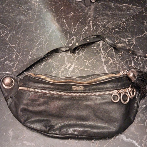 Dolce & Gabbana crossbody bag used, black with wear
