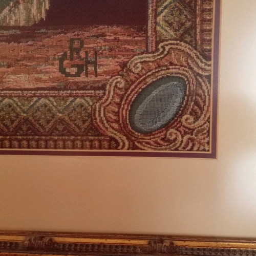 Vintage tapestry wall art "Cupid" by GRH France, like new