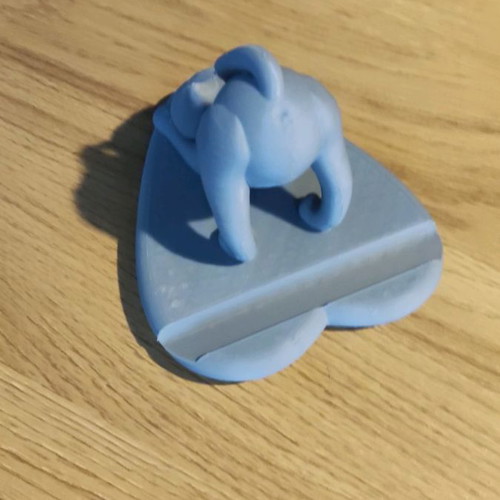 Cat phone stand new, 3d printed