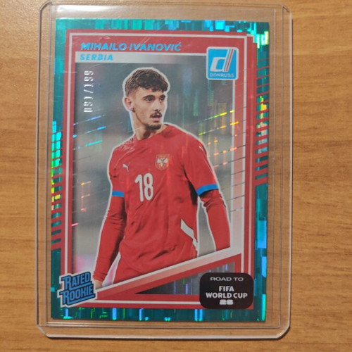 Mihailo Ivanović 2025 Donruss Road to FIFA World Cup Rated Rookie Card Numbered /199