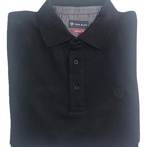 Tria Alfa Black Winter Polo Shirt New