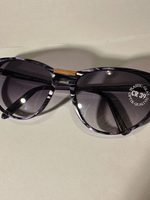 Vintage Tauschek Holiday sunglasses purple-gray marbled handmade Germany NOS
