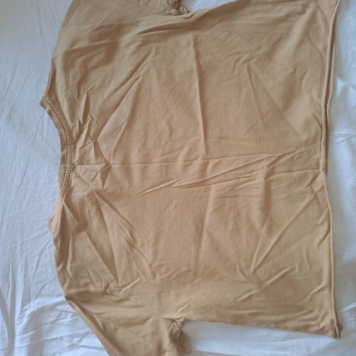 Stradivarius Los Angeles beige T-shirt used, size L