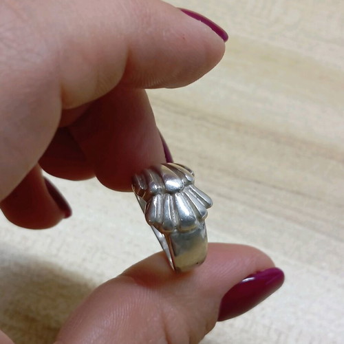 Silver ring 925 like new, size 55-56
