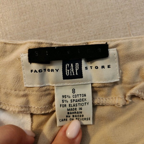 Gap women's pants used, beige, high waist size S