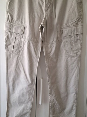 Marks & Spencer cargo pants beige cotton summer like new size 38 XL