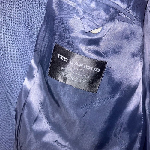 Authentic Ted Lapidus custom made jacket blue, new, size 56