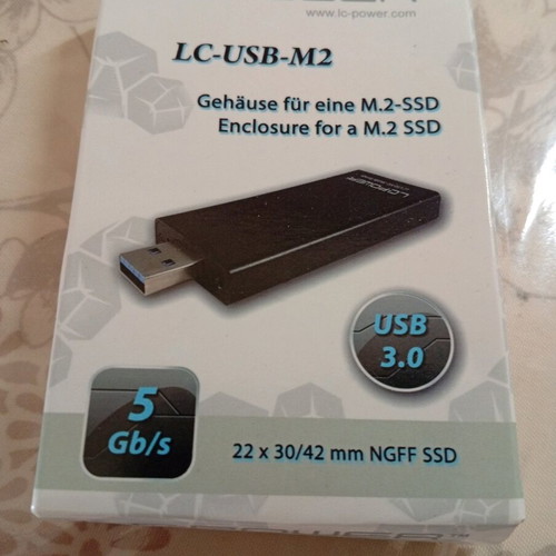 LC POWER Usb - M2 Ssd new for M2 drive