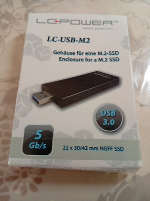 LC POWER Usb - M2 Ssd new for M2 drive