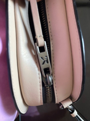 Karl Lagerfeld crossbody bag beige leather