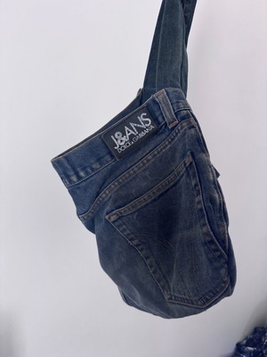 Τσάντα Dolce & Gabbana denim χειροποίητη, refurbished, upcycled
