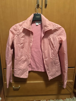 Zara windbreaker jacket like new, pink, size M