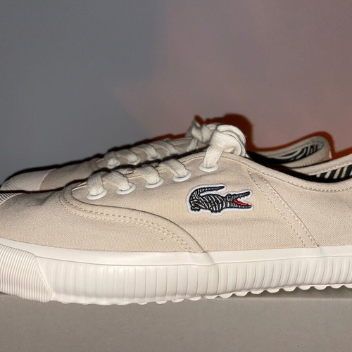Lacoste sneakers new, exclusive collaboration with National Geographic, beige