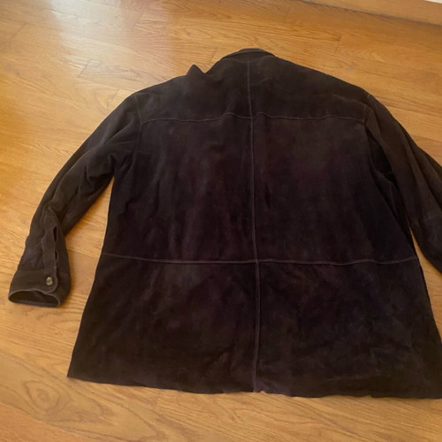 Suede leather shirt brown like new