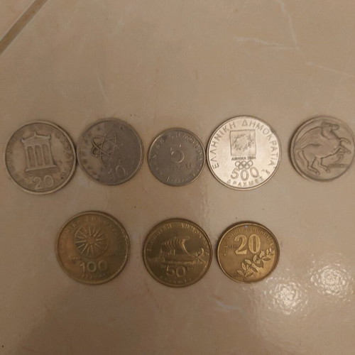 Greek coins used