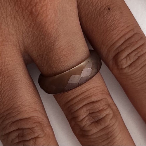 Glass ring set (wedding bands) like new