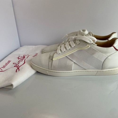 Christian Louboutin leather sneakers like new, size 38, white