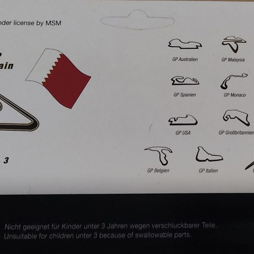 Michael Schumacher collectible truck GP Formula 1 Bahrain track new