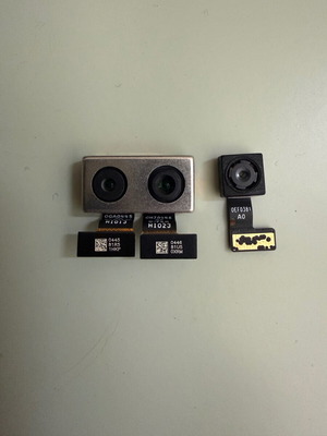 Xiaomi Mi A1 parts used, gold front and rear camera set, sim tray, fingerprint reader