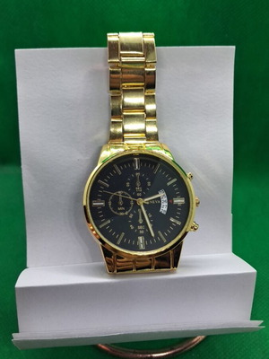 Geneva gold watch unisex, new