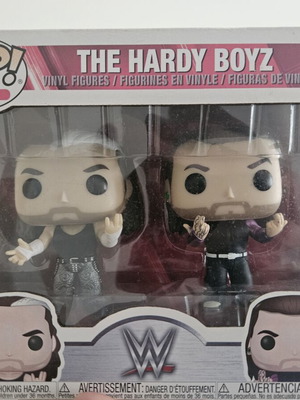 The Hardy Boyz 2-pack Funko Pop used with some damage