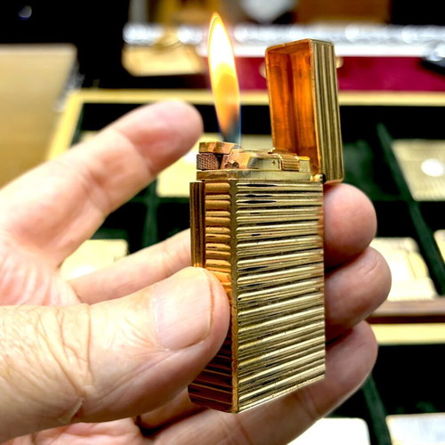 DuPont N4 gold lighter used, vintage