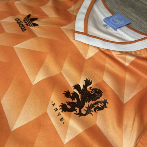 Adidas KNVB Netherlands Retro Soccer Jersey used, size L, orange
