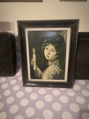 Collectible painting 1940 used by Anna Sarre