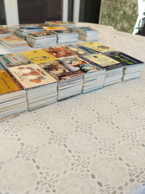 Phone card collection with around 1000 cards, mostly drachma