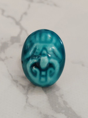Vintage ceramic ring from the 70s, used