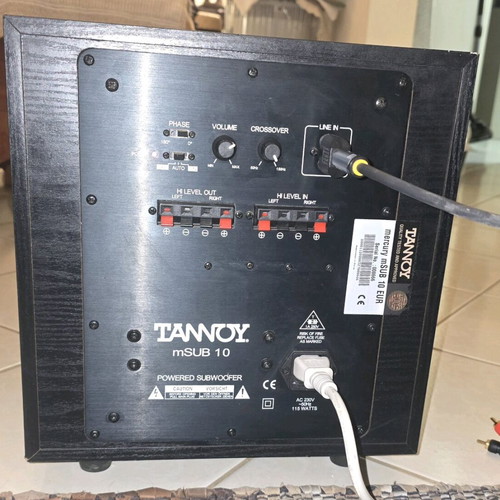 Tannoy mSUB 10 subwoofer 10 inch like new