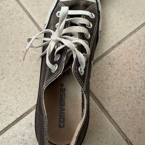 Converse All Star low top sneakers like new, black gray