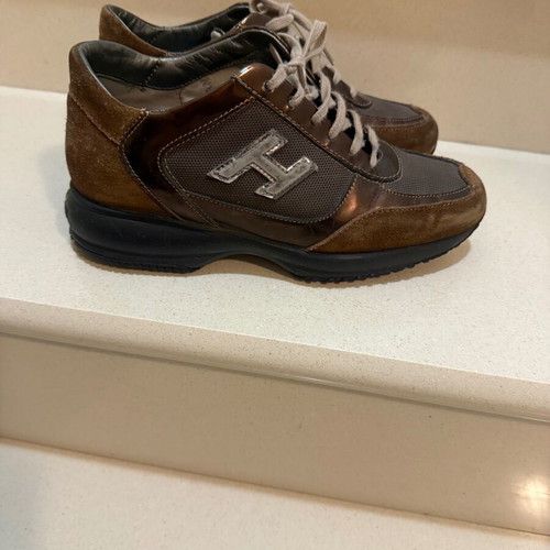 Hogan sneakers used, brown, size 37
